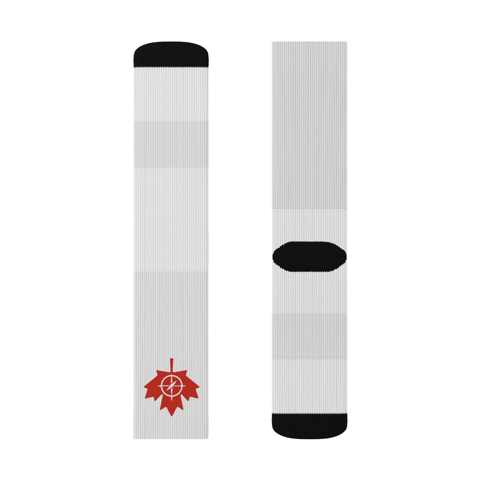 Maple Leaf Sublimation Socks, Canada Socks - OneLoveCanada