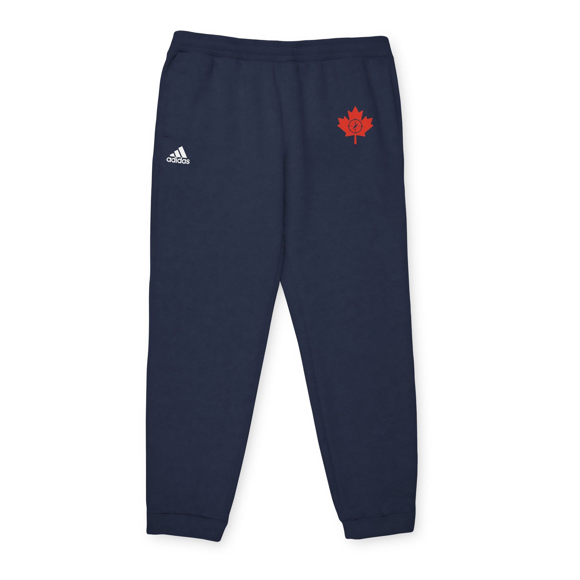Cozy Fleece Joggers with Maple Leaf Design - OneLoveCanada