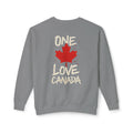 One Love Canada Unisex Lightweight Crewneck Sweatshirt - OneLoveCanada