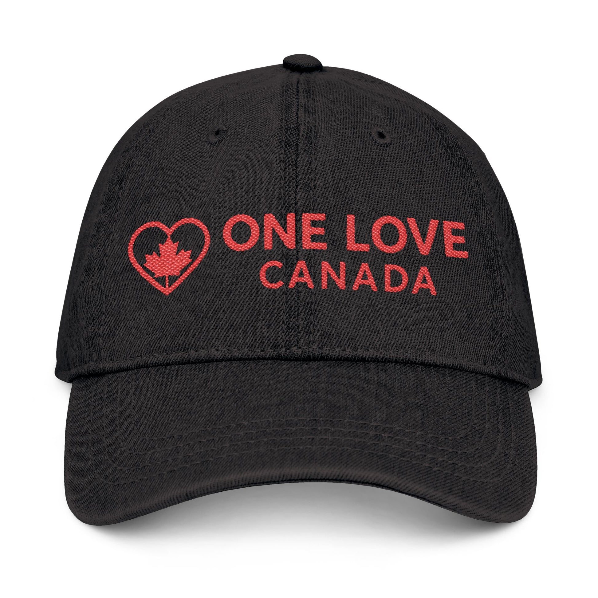 Embroidered Denim Hat - One Love Canada - OneLoveCanada