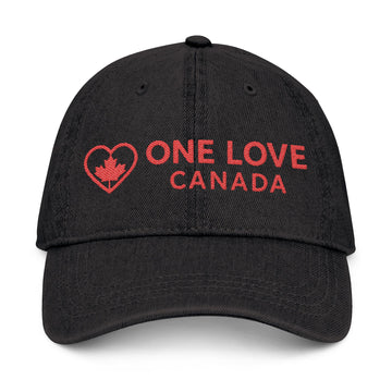 Embroidered Denim Hat - One Love Canada - OneLoveCanada