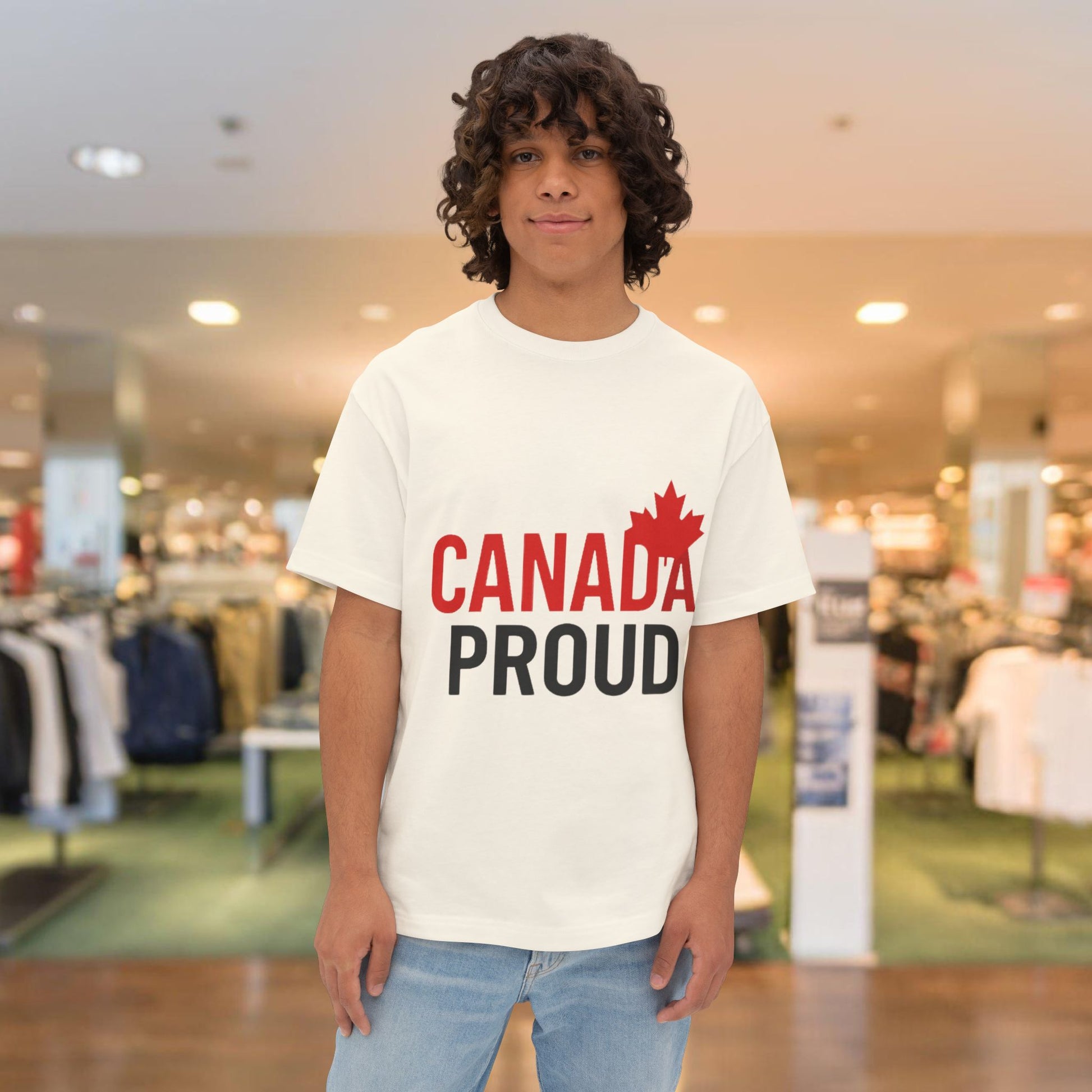 Canada Proud Unisex Oversized Tee - Comfortable Pride Shirt, Casual Wear - OneLoveCanada