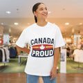 Canada Proud Unisex Oversized Tee - Comfortable Pride Shirt, Casual Wear - OneLoveCanada