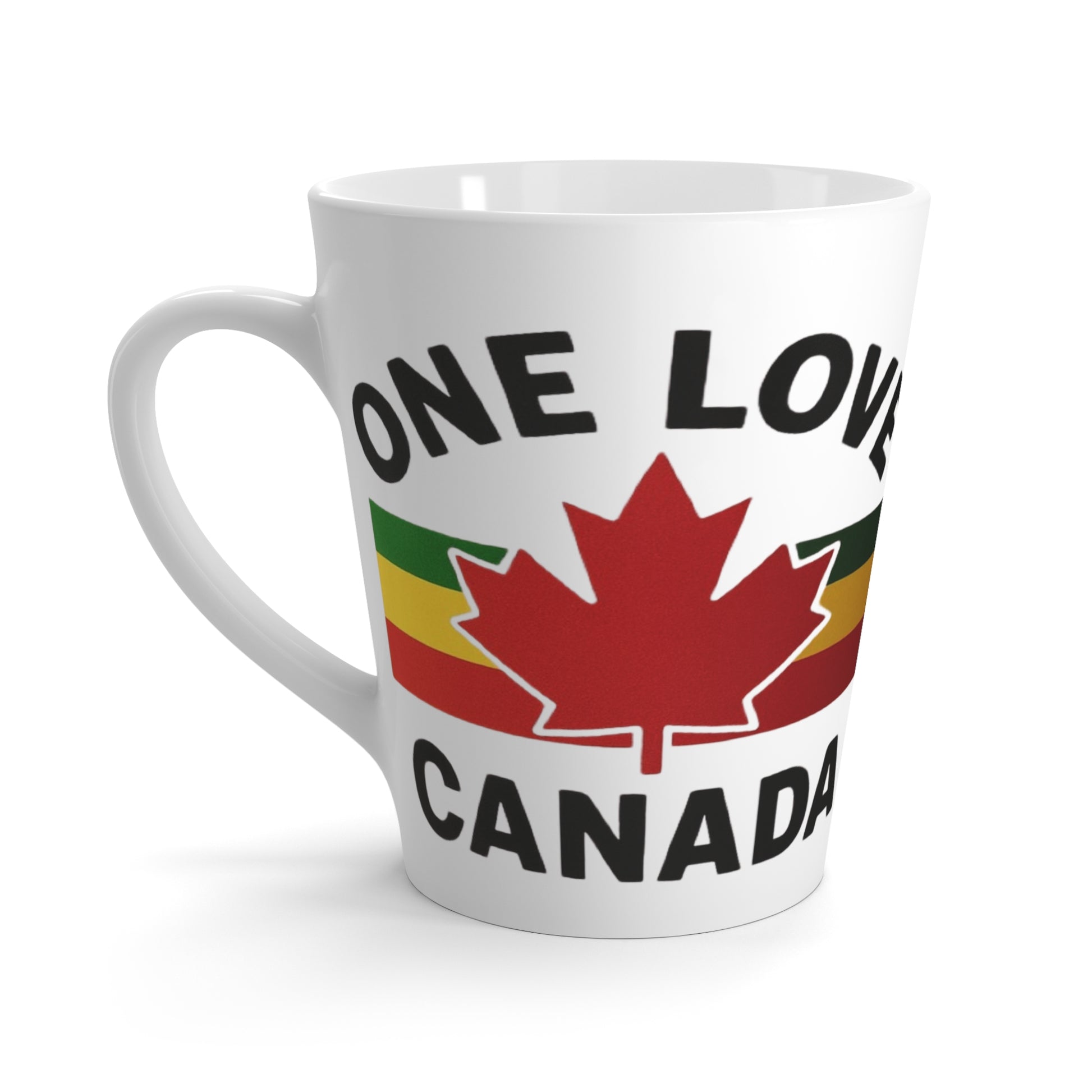 One Love Canada Latte Mug, Cozy Coffee Cup - OneLoveCanada