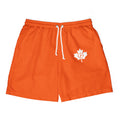 Vibrant Orange Unisex Swim Shorts, Summer Beachwear - OneLoveCanada