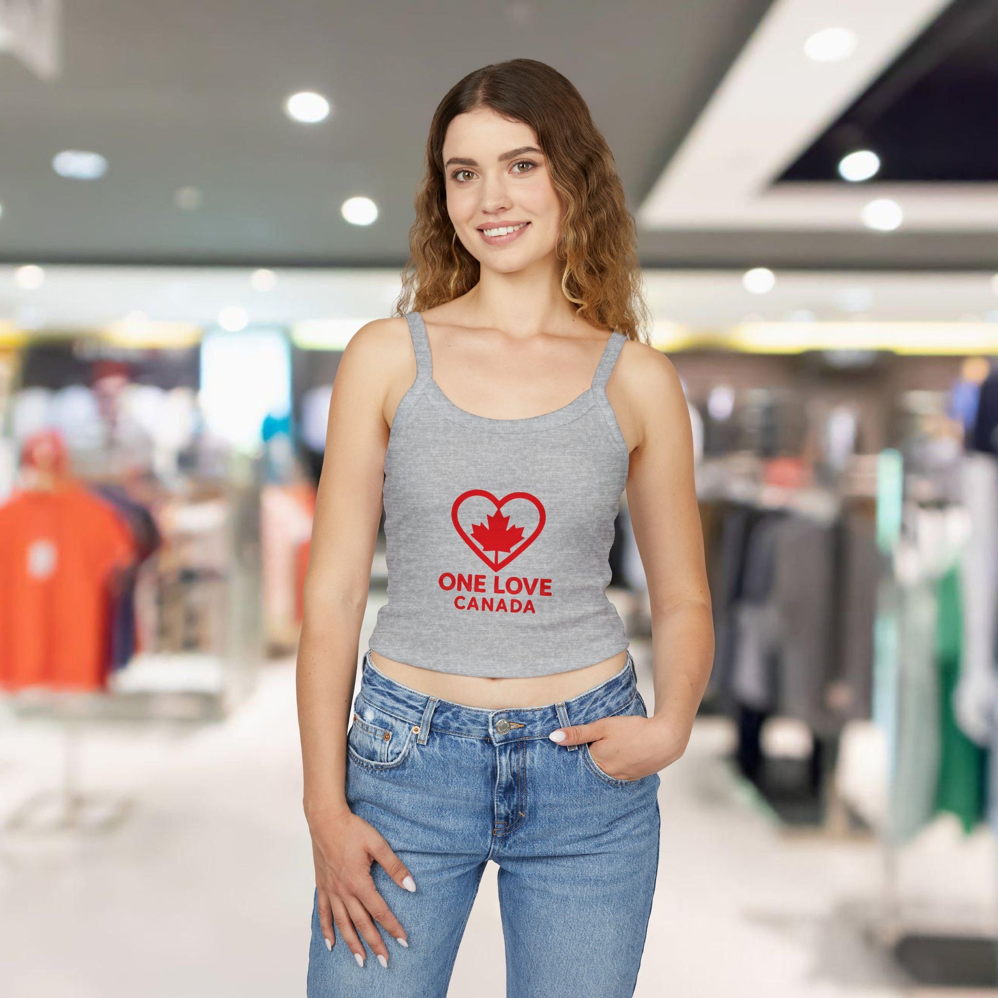 One Love Canada Tank Top | Women's Spaghetti Strap Tee - OneLoveCanada