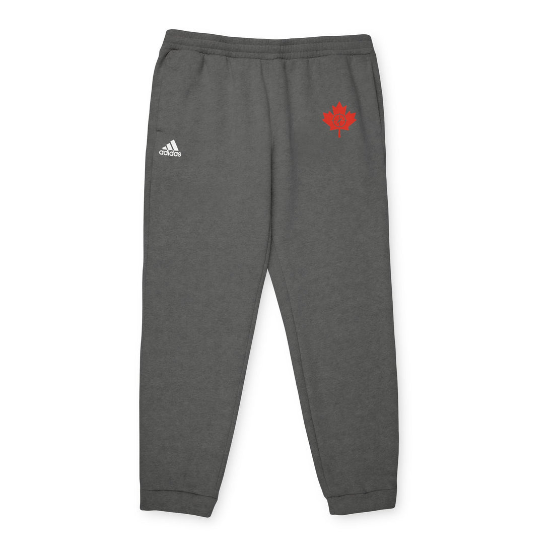 Cozy Fleece Joggers with Maple Leaf Design - OneLoveCanada