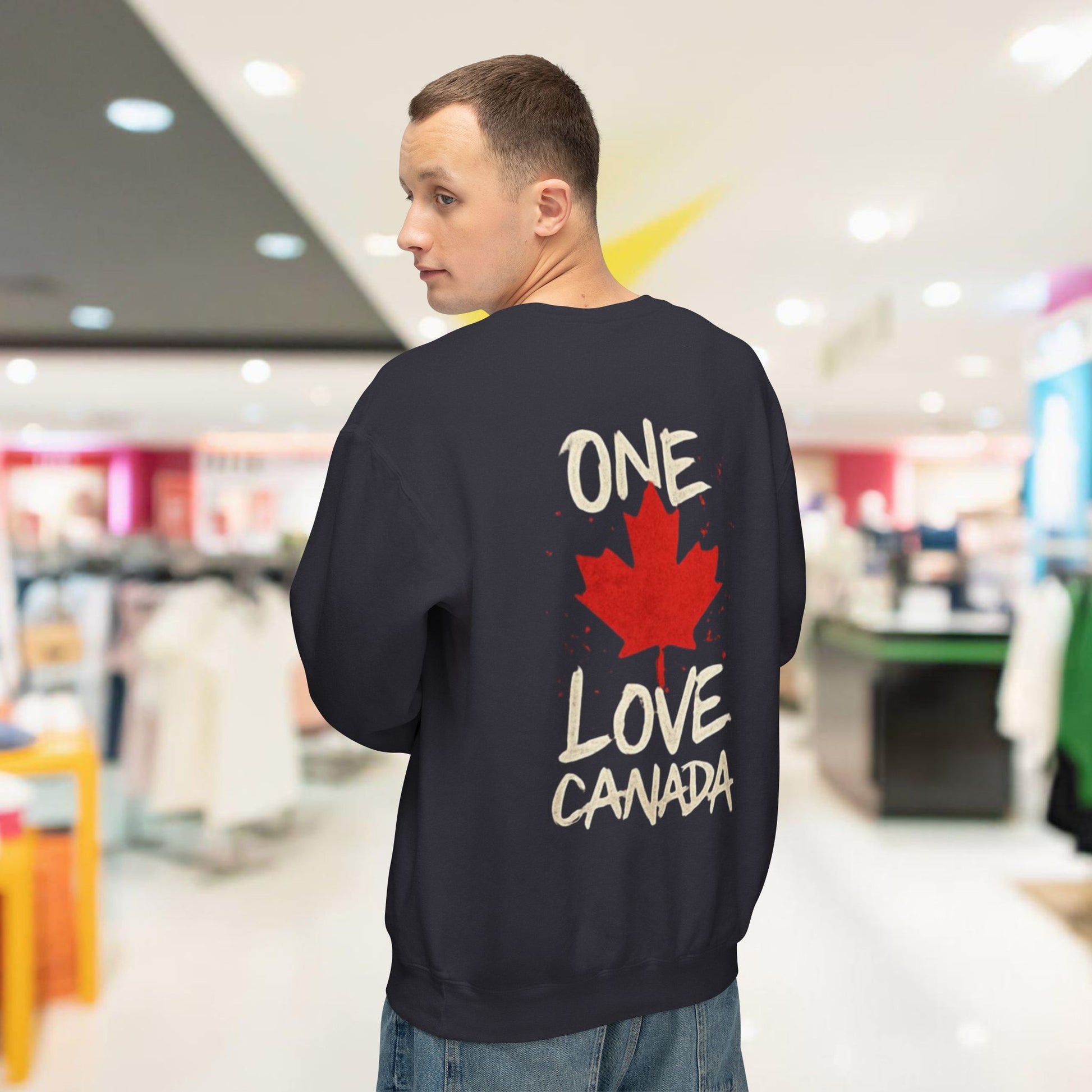 One Love Canada Unisex Lightweight Crewneck Sweatshirt - OneLoveCanada