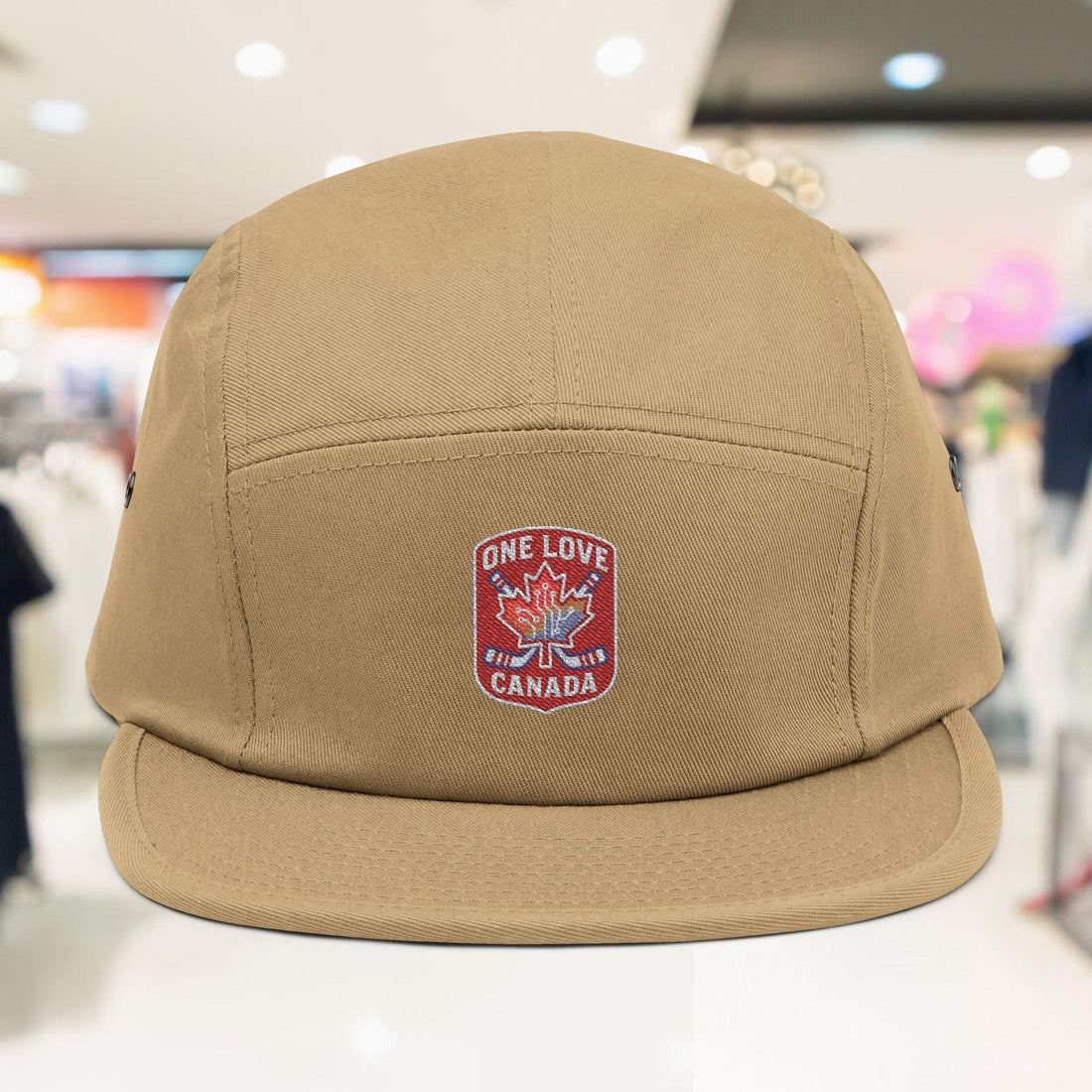 One Love Canada Embroidered 5 Panel Cap | Casual Streetwear Hat - OneLoveCanada