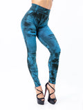 Women Imitation Jeans Stretch Leggings Fashion Sexy Slim Push Up Lady Gym Leggings Causal Simple High Waist Streetwear Leggings - OneLoveCanada