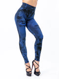 Women Imitation Jeans Stretch Leggings Fashion Sexy Slim Push Up Lady Gym Leggings Causal Simple High Waist Streetwear Leggings - OneLoveCanada