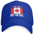 Canada Not For Sale Baseball Cap Adjustable Red Hat with Maple Leaf Embroidery for Outdoor Activities & Casual Wear Snapback Cap - OneLoveCanada