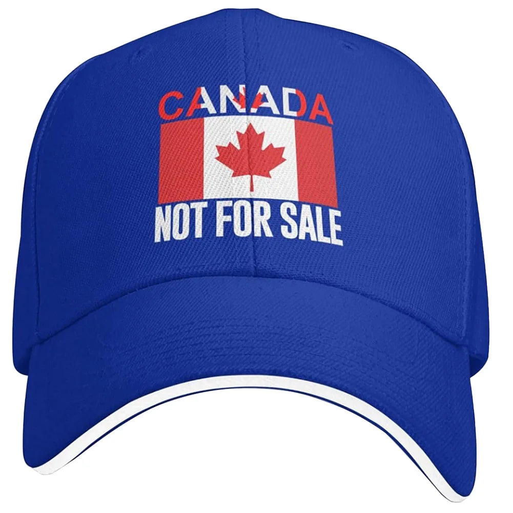 Canada Not For Sale Baseball Cap Adjustable Red Hat with Maple Leaf Embroidery for Outdoor Activities & Casual Wear Snapback Cap - OneLoveCanada