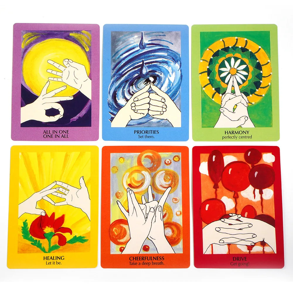 Mudras For Body Mind And Spirit Yoga Course 68 Practice Cards Tarot Oracle Deck - OneLoveCanada