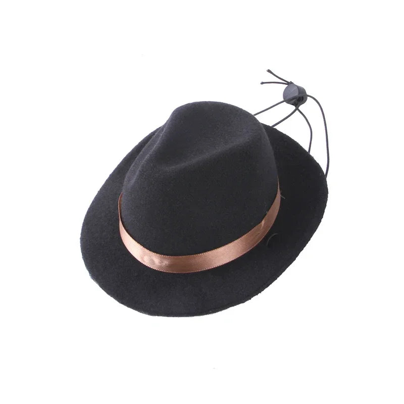 Pet Hat Dog Cat Western Cowboy Hat Halloween Pet Outdoor Caps  Funny Retro Photo Prop Dog Accessories Doll Decor Pet Products - OneLoveCanada