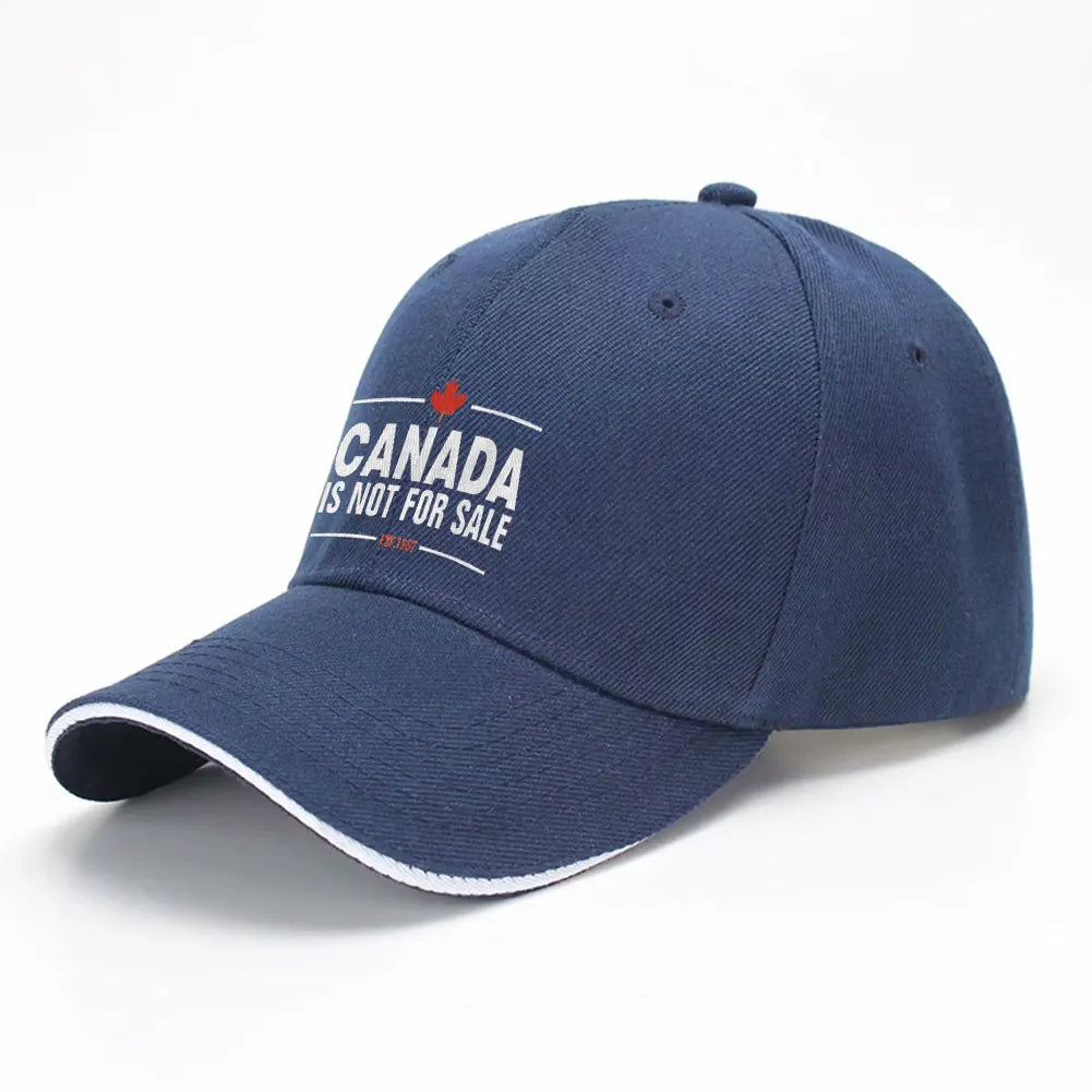 Canada Not For Sale Baseball Cap Adjustable Red Hat with Maple Leaf Embroidery for Outdoor Activities & Casual Wear Snapback Cap - OneLoveCanada