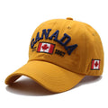 Pure Cotton Men Women Canada Embroidered Maple Leaf Flag Cap Hat One Size Adjustable Strap - OneLoveCanada
