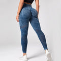 2023 Women Leggings Washing Yoga pants Bubble Butt Push Up Fitness Legging High Waist Scrunch Tight Mujer Gym Seamless Legging - OneLoveCanada