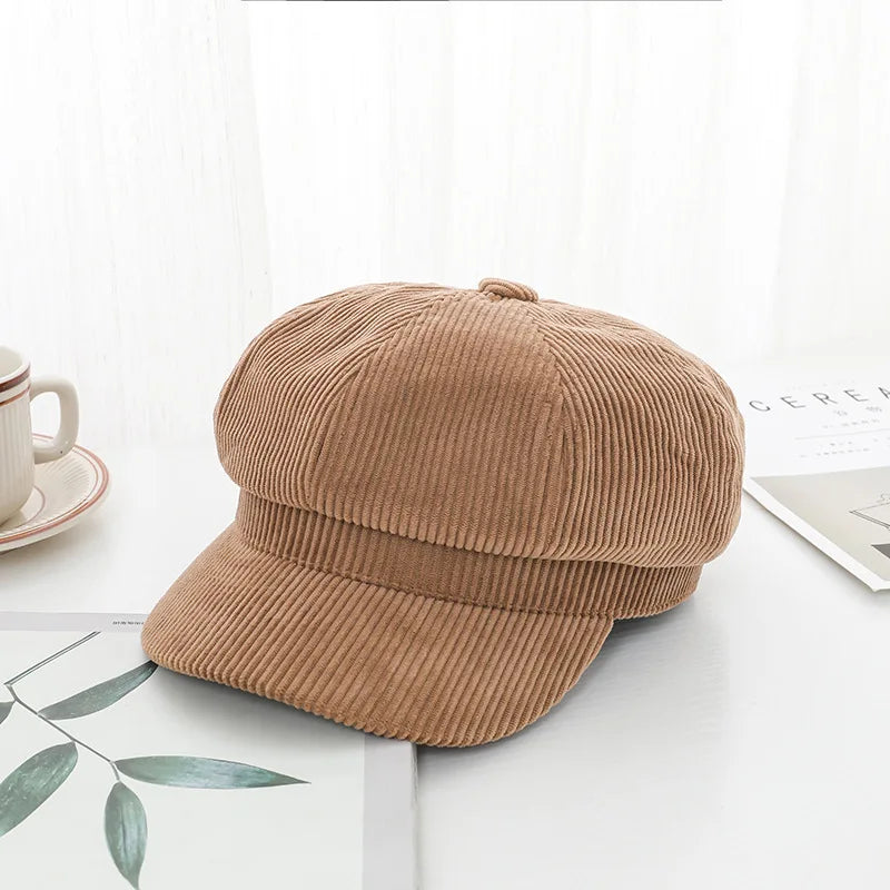 Hats for women retro Korean version of the British octagonal hat four seasons literary leisure beret cap S61 - OneLoveCanada