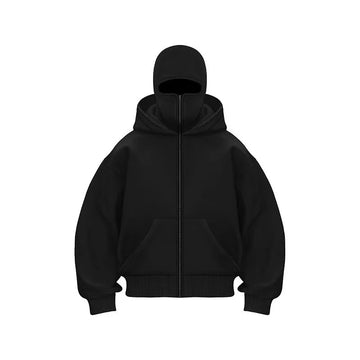 2025 Autumn and Winter New Men's and Women's Casual Sportswear With Hooded Mask Design, Sporty and Fashionable Plus Size Hoodie