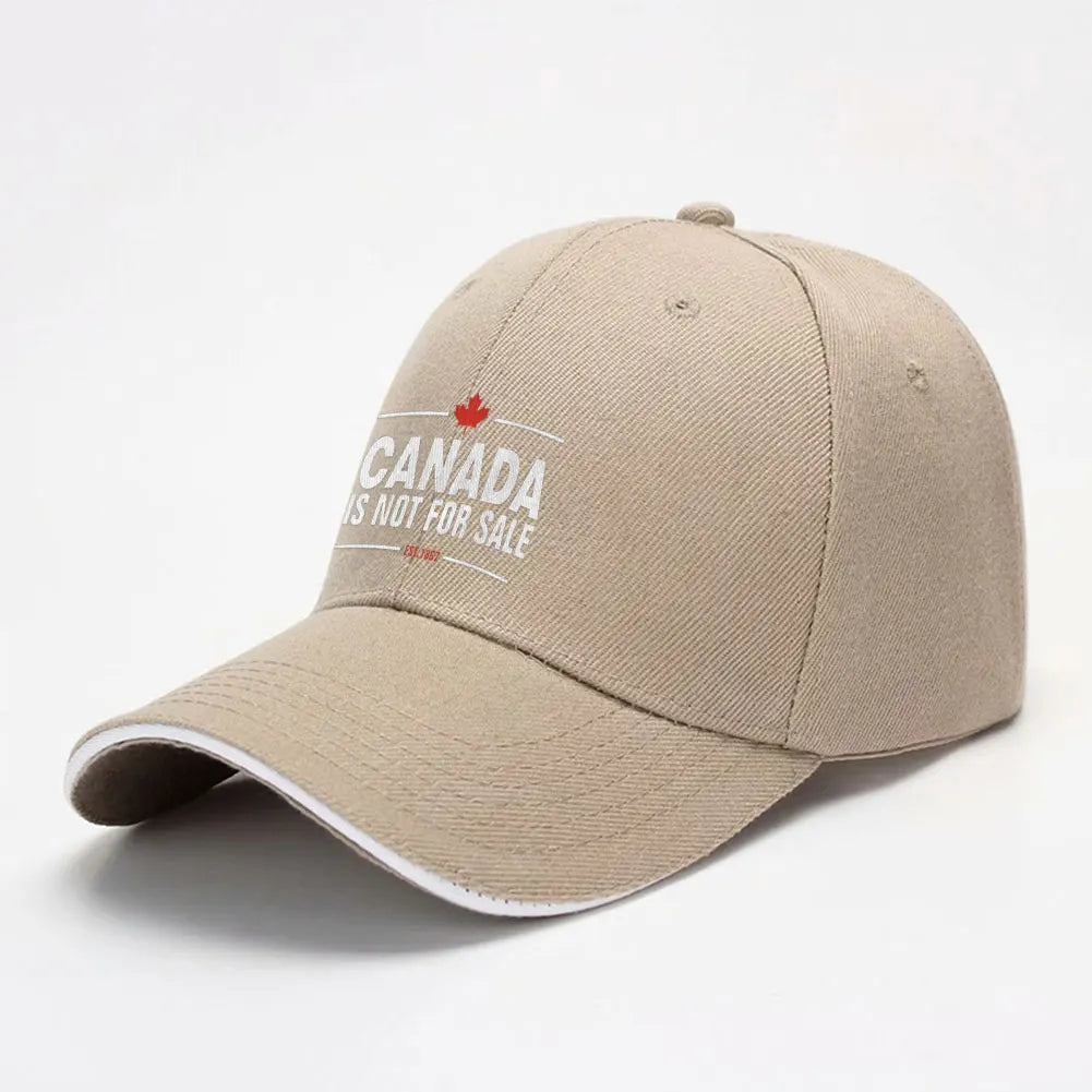 Canada Not For Sale Baseball Cap Adjustable Red Hat with Maple Leaf Embroidery for Outdoor Activities & Casual Wear Snapback Cap - OneLoveCanada