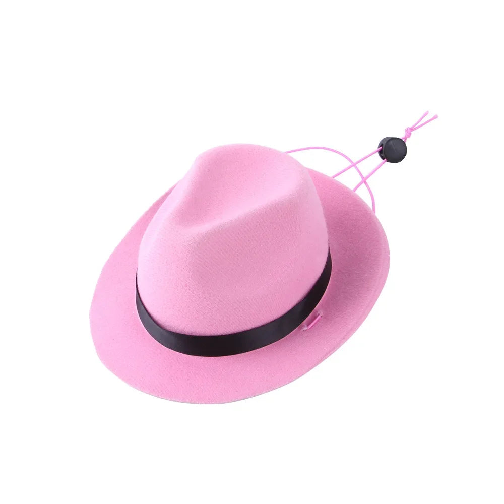 Pet Hat Dog Cat Western Cowboy Hat Halloween Pet Outdoor Caps  Funny Retro Photo Prop Dog Accessories Doll Decor Pet Products - OneLoveCanada