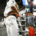 Ladies Leggings Colourful High Waist High Stretch Running Nine Minute Pants Comfortable Bottom Pants Yoga Pants Young Girls Wome - OneLoveCanada