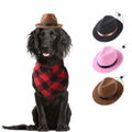 Pet Hat Dog Cat Western Cowboy Hat Halloween Pet Outdoor Caps  Funny Retro Photo Prop Dog Accessories Doll Decor Pet Products - OneLoveCanada