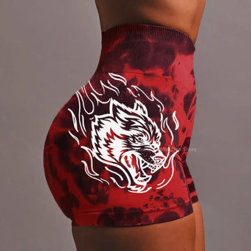 Darc Sport Shorts Women DarcSport Wolves Gym Elastic Sportswear Tight Fitness Clothing Woman Bodybuilding Workout Yoga Shorts
