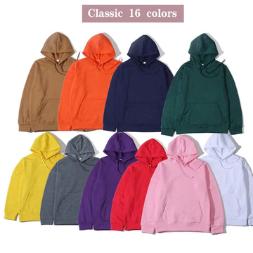2023 Autumn and Winter New Men's and Women's Fashion Trendy Brand Hoodie Comfortable Casual Top Solid Color Pullover Sweatshirt