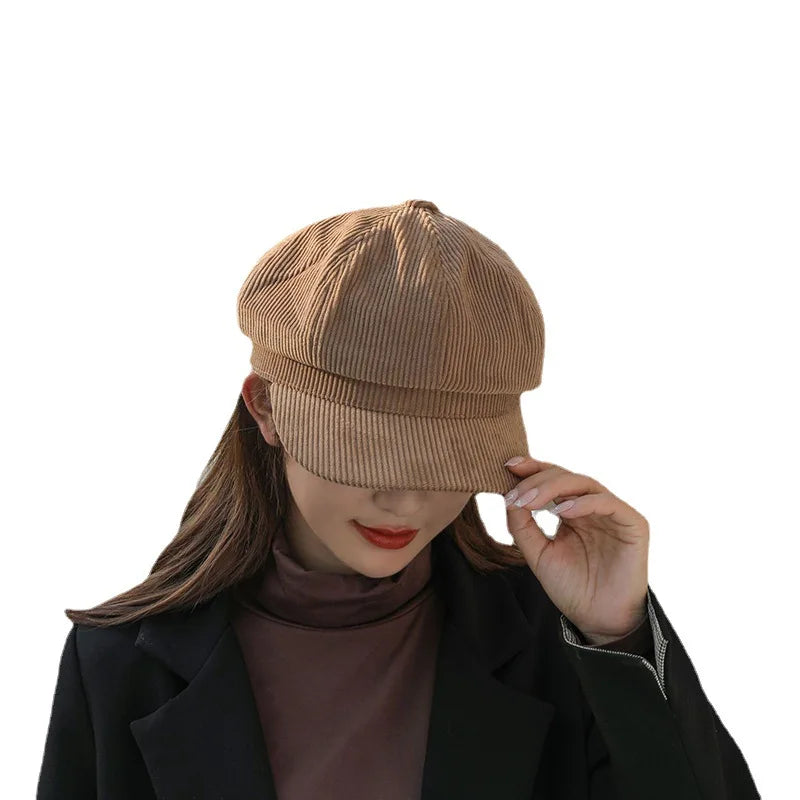 Hats for women retro Korean version of the British octagonal hat four seasons literary leisure beret cap S61 - OneLoveCanada