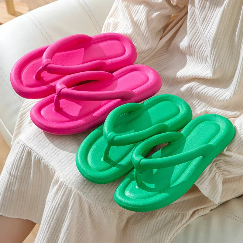 Summer Beach Slippers Summer Flip Flops Woman 2025 Simple Style Comfortable Women Flip Flop Female Flipflop Anti-slip The New