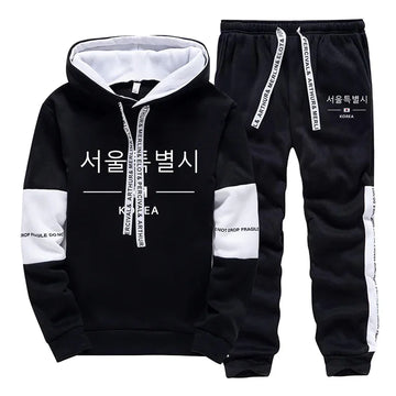 Daily Men's Tracksuit Hooded Long Sleeves Casual Single Piece Sports Sweatshirts And Sweatpants Hot Sale Comfort Outdoor Jogging