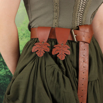 Elf style PU Leather Accessories Belt Renaissance Fair LARP And Role Play Belt Skirt Mountain Climbing Medieval Accessories