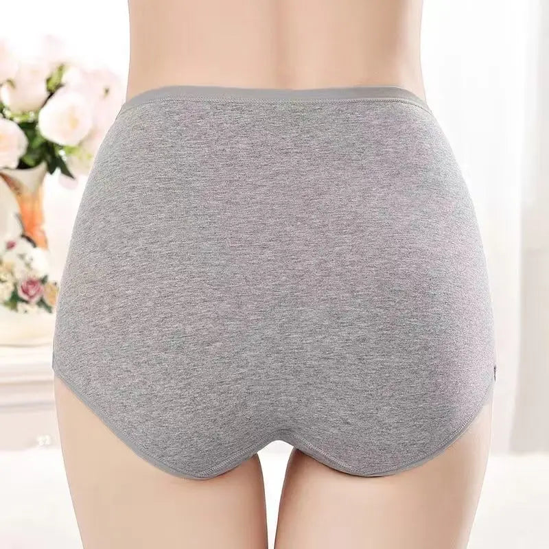 4 Pack Sexy New Women's Underwear Comfort Soft Women's Cotton Briefs Cozy High Waist Fashion Lingerie Breathable Fitness Sports