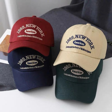 Retro Letter Embroidery Baseball Cap for Men and Women Curved Brim Hat Summer Outdoor Soft Top Caps Casual Snapback Sun Hats