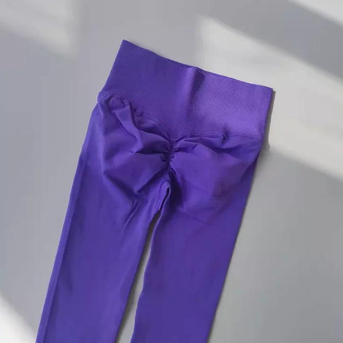 Seamless Sport Yoga  High Waist Pants Leggings Sport See Through Yoga Gym Running Quick Dry Pants Scrunch Butt Pants - OneLoveCanada