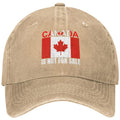 Canada Not For Sale Baseball Cap Adjustable Red Hat with Maple Leaf Embroidery for Outdoor Activities & Casual Wear Snapback Cap - OneLoveCanada