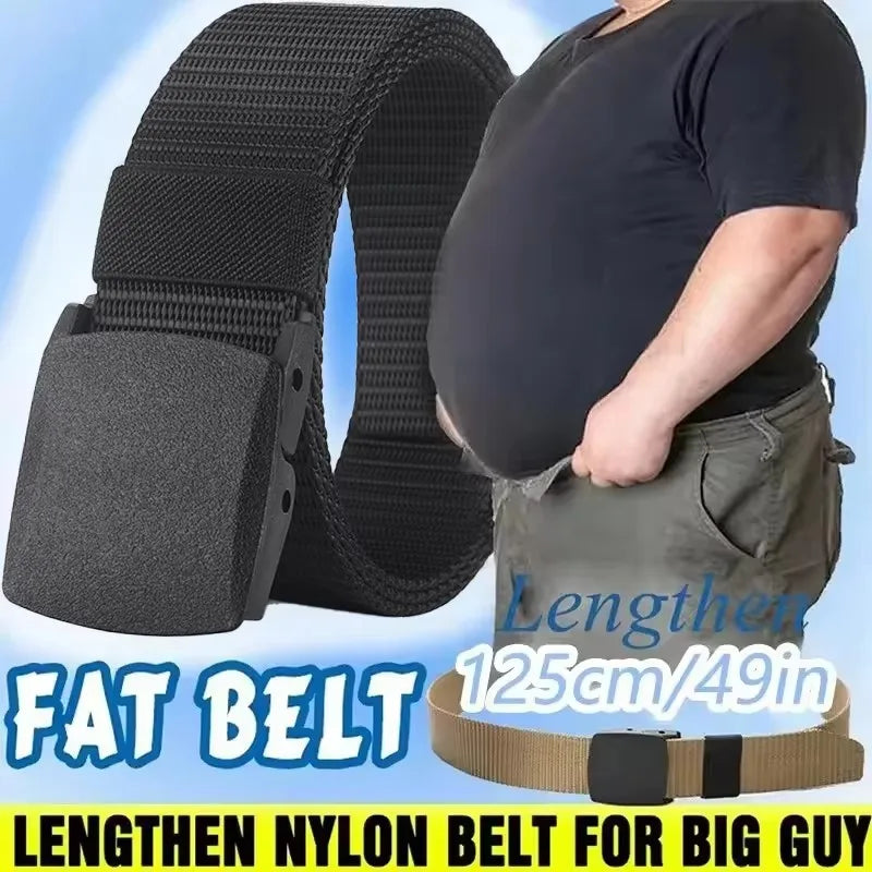 Nylon Belt Automatic Buckle Outdoor Sports Multifunctional Tactical Canvas Belts Light Comfortable Non-metal Belt For Men Women