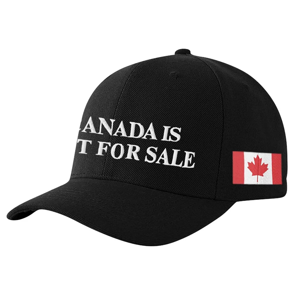Canada Not For Sale Baseball Cap Adjustable Red Hat with Maple Leaf Embroidery for Outdoor Activities & Casual Wear Snapback Cap - OneLoveCanada