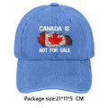 Canada Is Not for Sale Hat Retro Letter Embroidery Breathable Baseball Cap Outdoor Sports Trucker Hat for Hiking Fishing Sun Hat - OneLoveCanada
