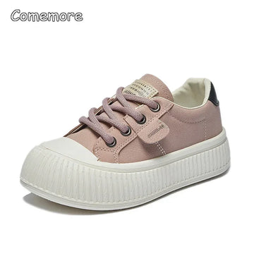 Comemore Women Fashion Casual Solid Color Sneakers Female Shoe Ladies 2023 Autumn New Designer Sports Shoes Zapatillas De Mujer