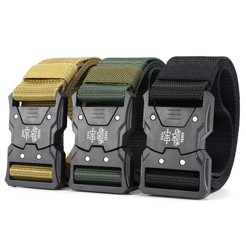 Men's Belt Outdoor Multi Function Belt High Quality Canvas For Nylon Male Luxury Belts Women's Sports Jeans Belt Neutral Belts