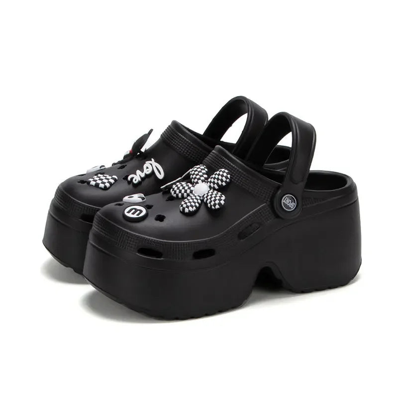Platform Garden Shoes Women Soft Sole Slippers Summer Sandals Orginal Non Slip Slides High Quality Beach Bedroom Woman Fashion