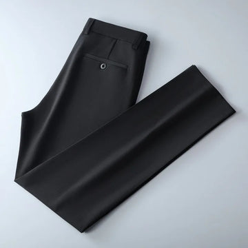 Male Pants Stretch Solid Black Smart Casual Men's Trousers Office Quick Dry Suit Pants New Spring Autumn Korean Straight Pants