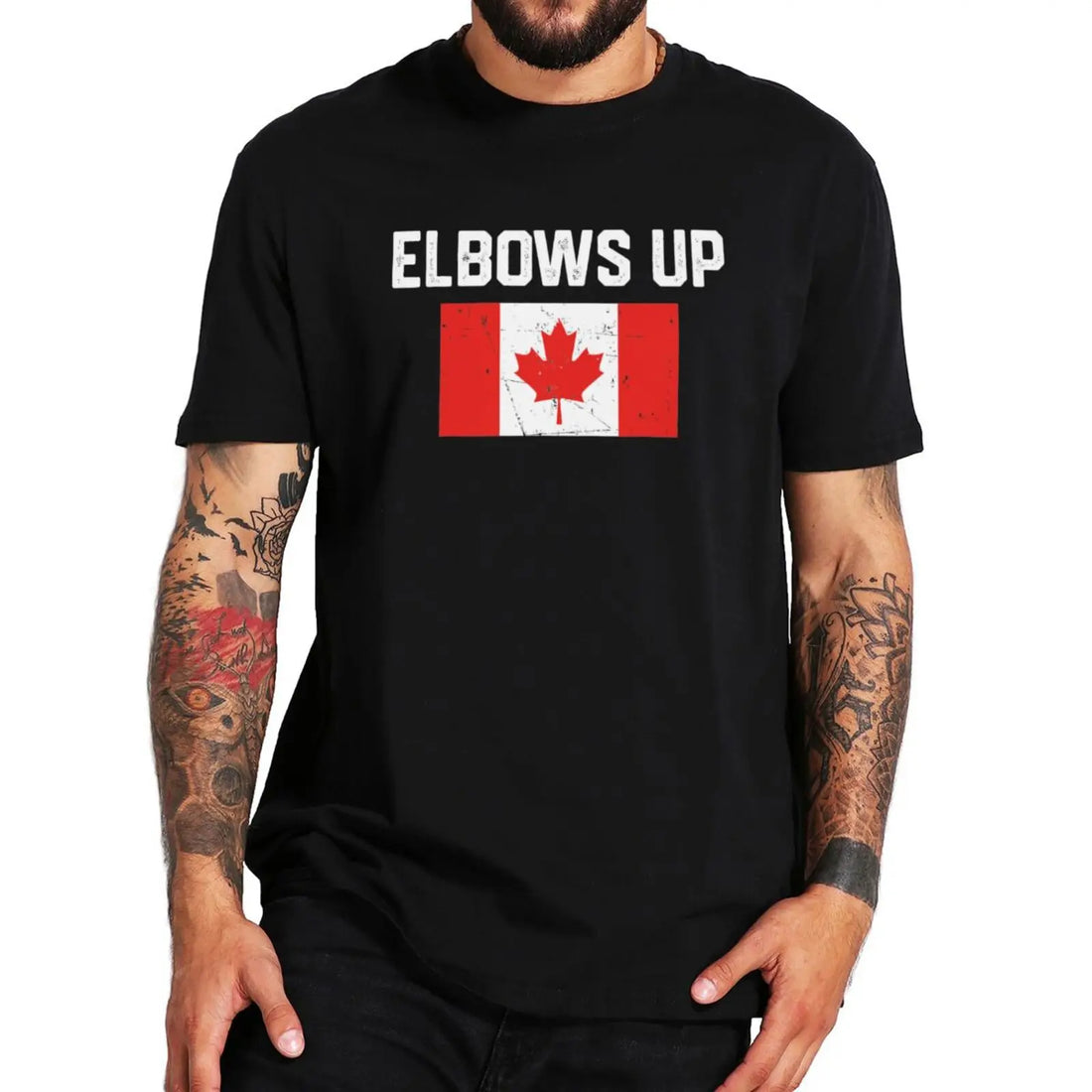 Elbows Up Canada T Shirt Retro Canada Not 51st State Canadian Proud Gift T-shirt For Men Women 100% Cotton Soft Unisex Tops