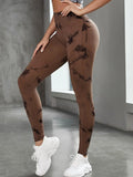 Sexy Women Gym Yoga Leggings High Waist Push Up Leggins Tie-dye Seamless Fitness Workout Leggins Sports Tights Running Pants - OneLoveCanada