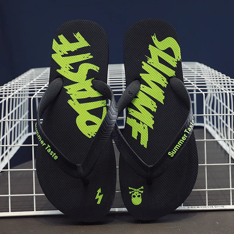 Flip-flops Men's Summer 2024 New Soft Sole Non-slip Flip-flops Youth Leisure Beach Sandals Sandalias De Fiesta Elegantes