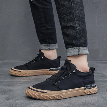 2024 Spring New Breathable Ice Silk Old Beijing Cloth Shoes Versatile Shoes Fashion Trend Men's Casual Canvas Board Shoes