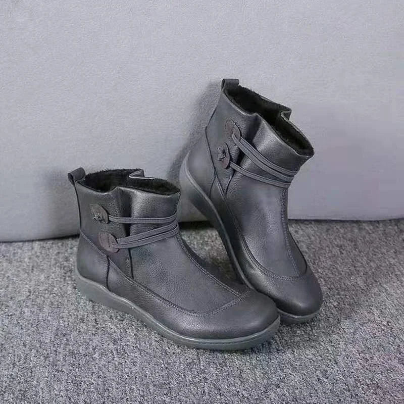 Boots Women Chelsea Ankle Botins Low Cowboy Sneakers Rain  Snow Western Flat-heeled Gothic Punk New Rock on Offer